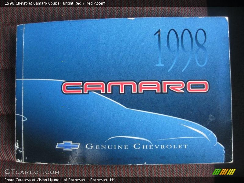 Bright Red / Red Accent 1998 Chevrolet Camaro Coupe