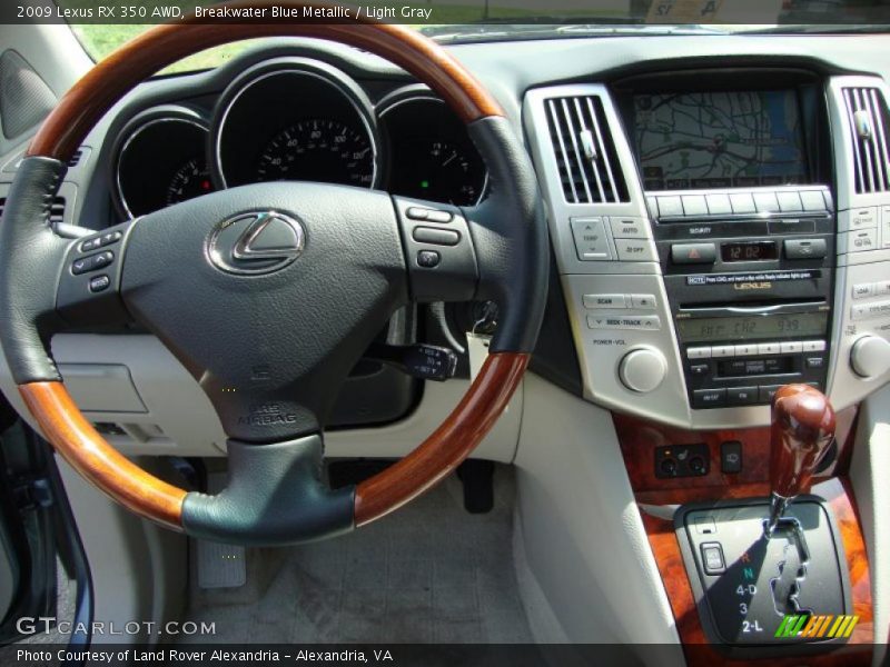Breakwater Blue Metallic / Light Gray 2009 Lexus RX 350 AWD
