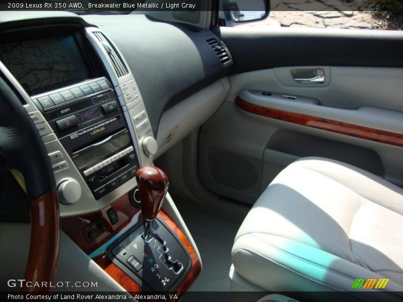Breakwater Blue Metallic / Light Gray 2009 Lexus RX 350 AWD