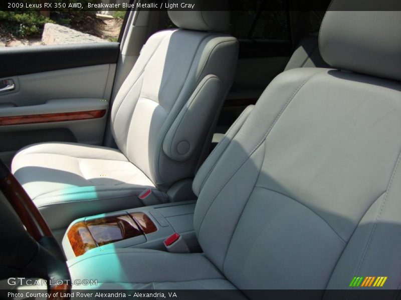 Breakwater Blue Metallic / Light Gray 2009 Lexus RX 350 AWD