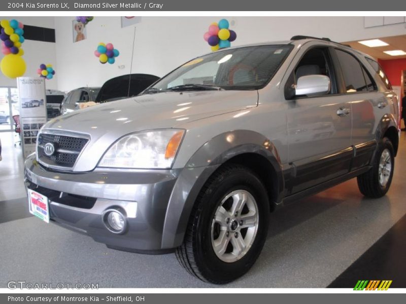 Diamond Silver Metallic / Gray 2004 Kia Sorento LX