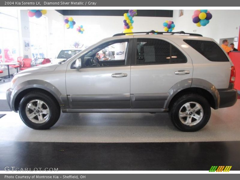 Diamond Silver Metallic / Gray 2004 Kia Sorento LX