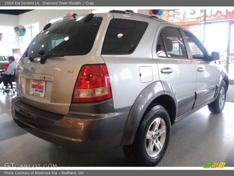 Diamond Silver Metallic / Gray 2004 Kia Sorento LX
