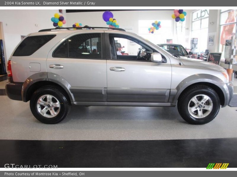 Diamond Silver Metallic / Gray 2004 Kia Sorento LX