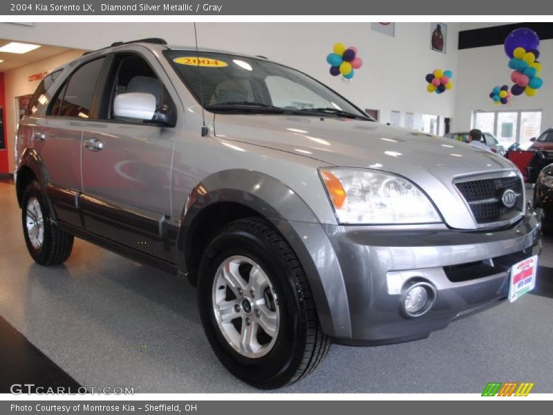 Diamond Silver Metallic / Gray 2004 Kia Sorento LX