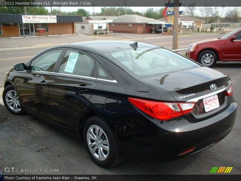 Midnight Black / Gray 2011 Hyundai Sonata GLS