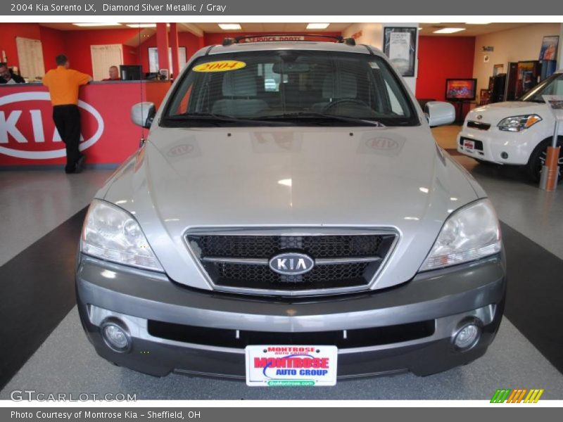 Diamond Silver Metallic / Gray 2004 Kia Sorento LX