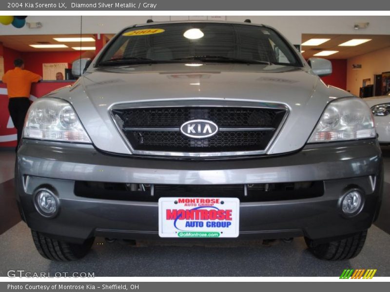 Diamond Silver Metallic / Gray 2004 Kia Sorento LX