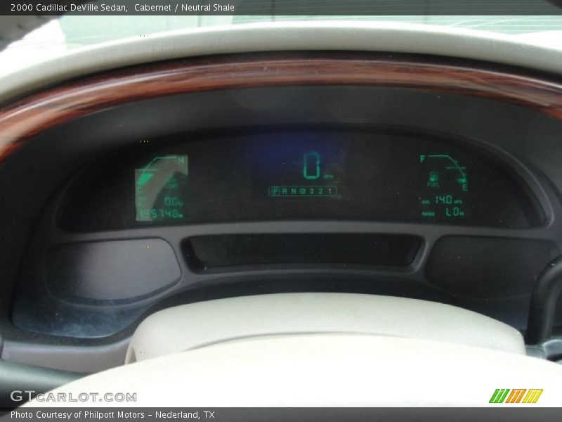 Cabernet / Neutral Shale 2000 Cadillac DeVille Sedan