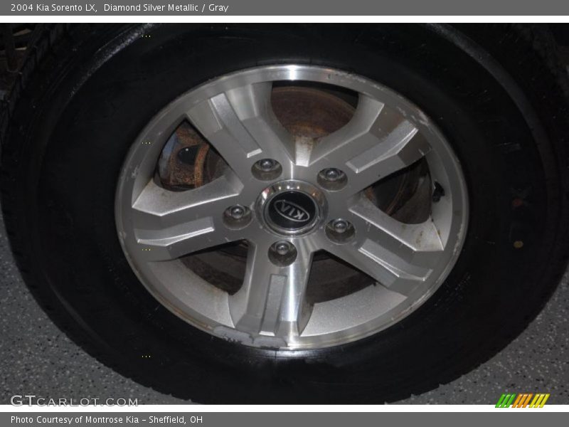 Diamond Silver Metallic / Gray 2004 Kia Sorento LX