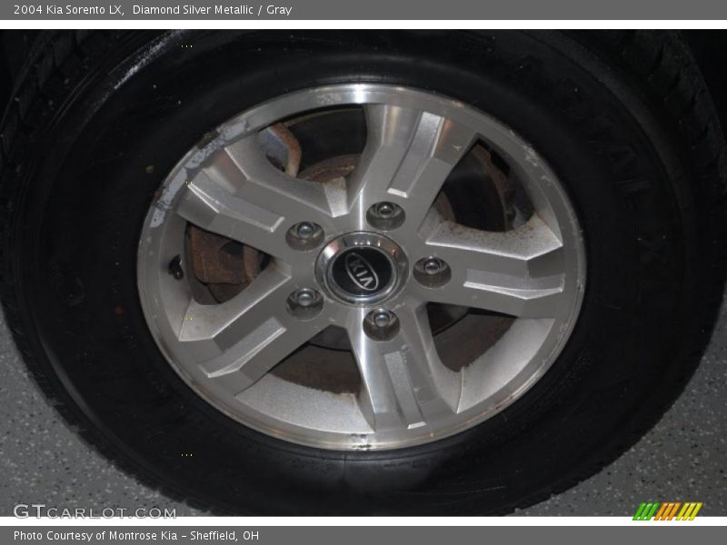 Diamond Silver Metallic / Gray 2004 Kia Sorento LX