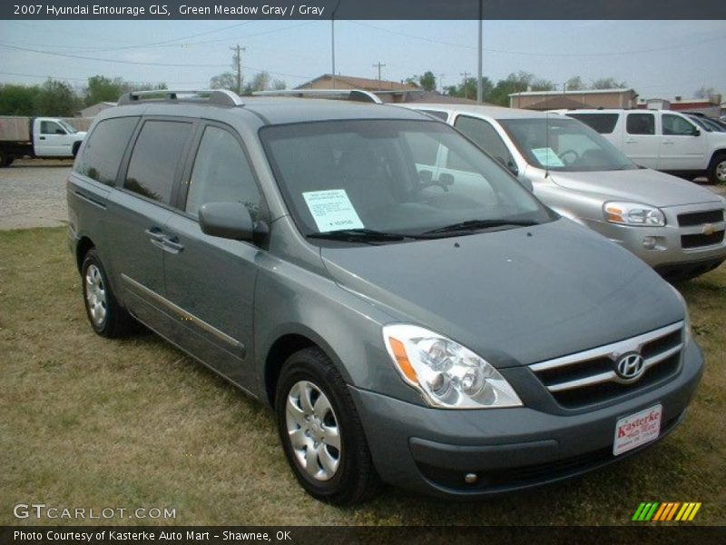 Green Meadow Gray / Gray 2007 Hyundai Entourage GLS