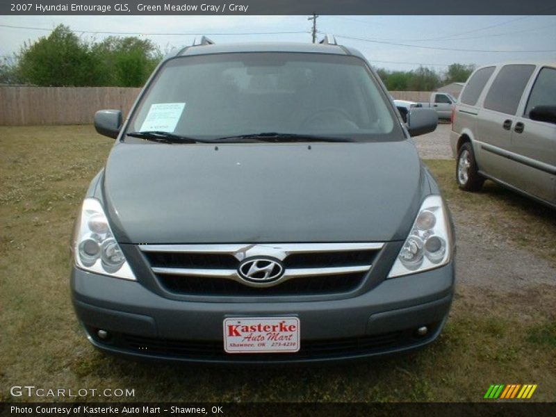 Green Meadow Gray / Gray 2007 Hyundai Entourage GLS