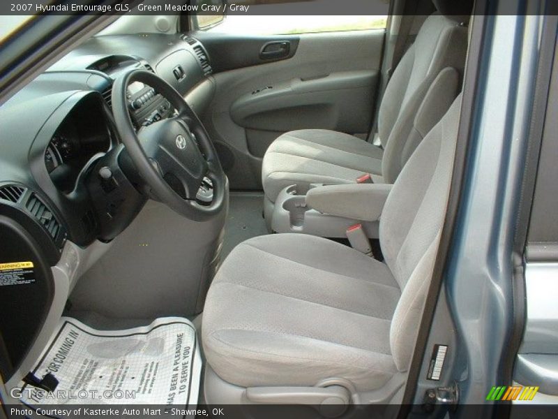 Green Meadow Gray / Gray 2007 Hyundai Entourage GLS