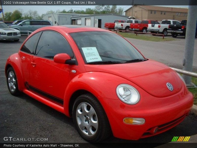Red Uni / Black 2002 Volkswagen New Beetle GLX 1.8T Coupe