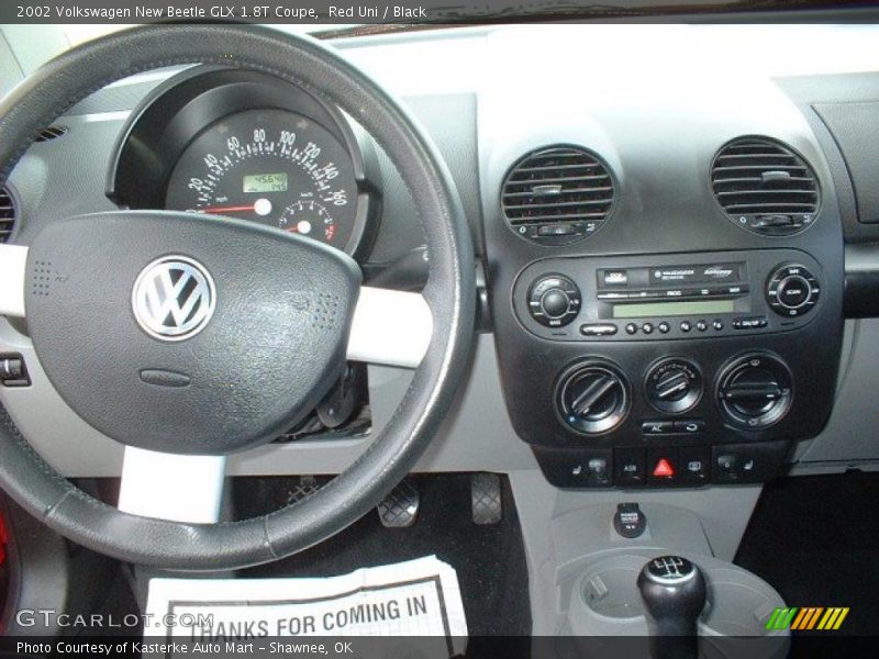 Red Uni / Black 2002 Volkswagen New Beetle GLX 1.8T Coupe
