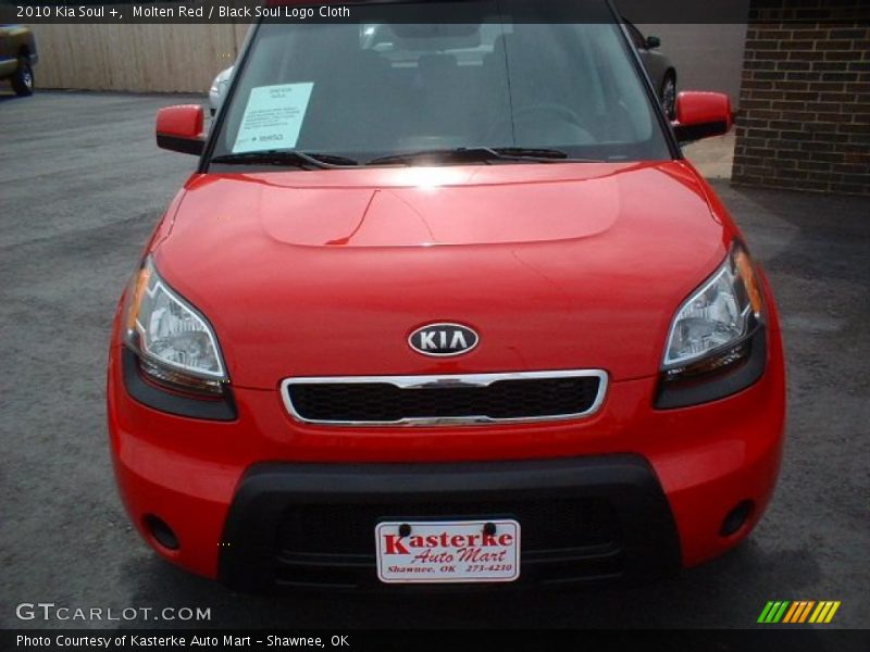 Molten Red / Black Soul Logo Cloth 2010 Kia Soul +