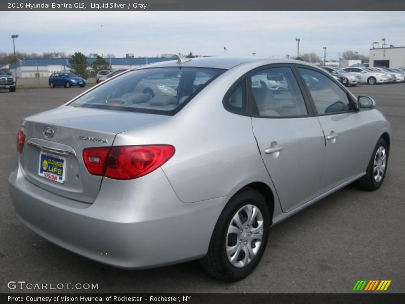 Liquid Silver / Gray 2010 Hyundai Elantra GLS