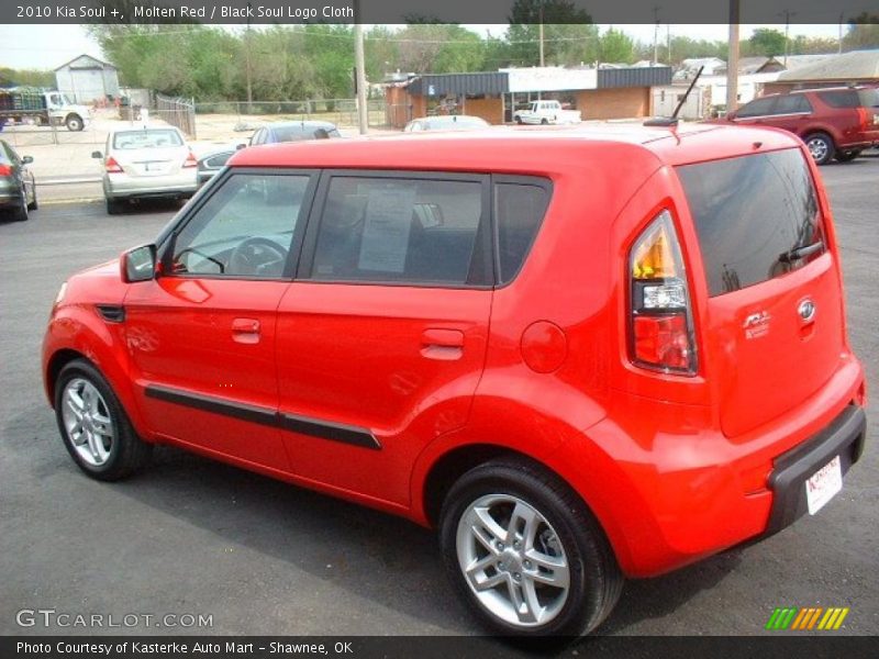 Molten Red / Black Soul Logo Cloth 2010 Kia Soul +