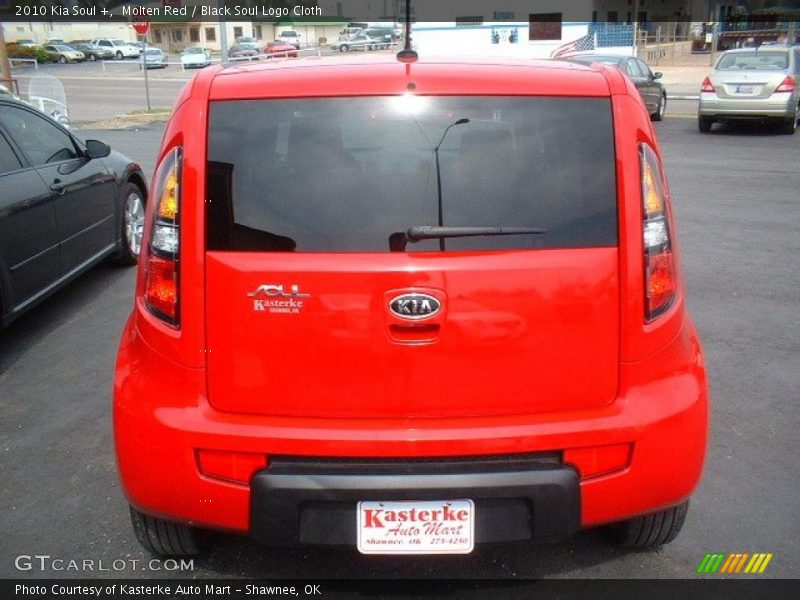 Molten Red / Black Soul Logo Cloth 2010 Kia Soul +