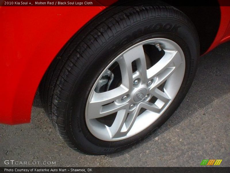 Molten Red / Black Soul Logo Cloth 2010 Kia Soul +