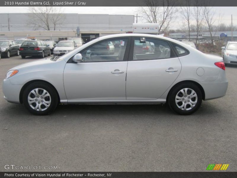 Liquid Silver / Gray 2010 Hyundai Elantra GLS