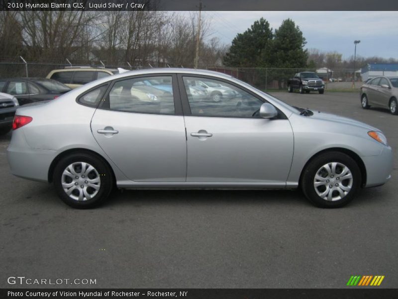 Liquid Silver / Gray 2010 Hyundai Elantra GLS