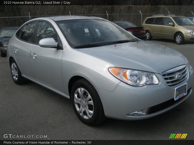 Liquid Silver / Gray 2010 Hyundai Elantra GLS