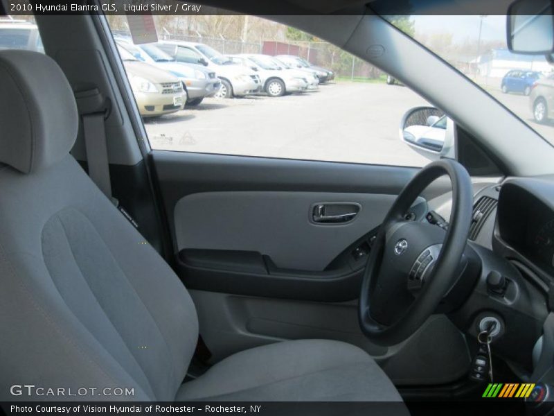 Liquid Silver / Gray 2010 Hyundai Elantra GLS