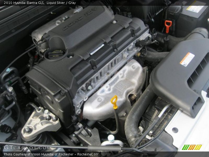 Liquid Silver / Gray 2010 Hyundai Elantra GLS