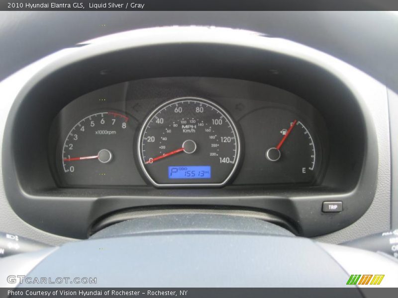 Liquid Silver / Gray 2010 Hyundai Elantra GLS