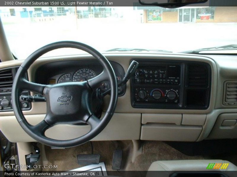 Light Pewter Metallic / Tan 2002 Chevrolet Suburban 1500 LS