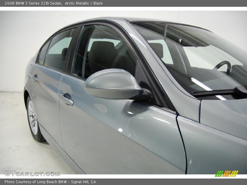 Arctic Metallic / Black 2008 BMW 3 Series 328i Sedan
