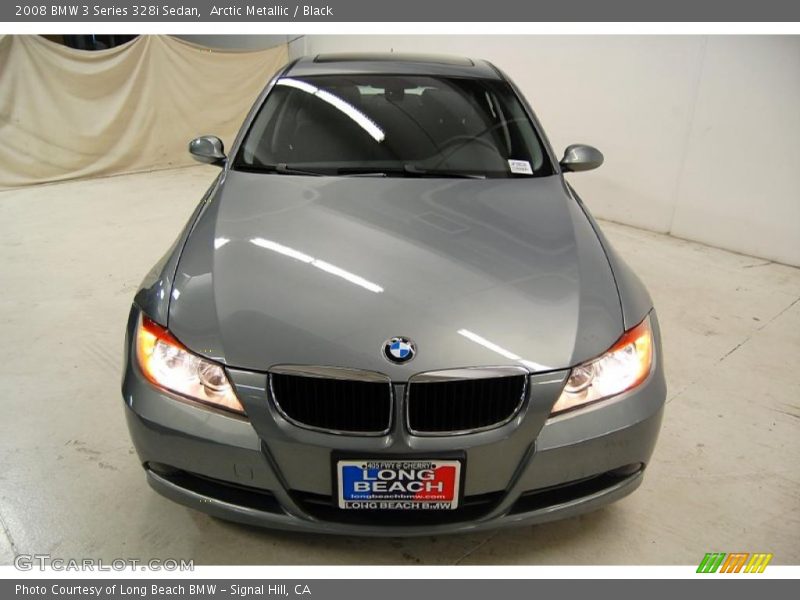 Arctic Metallic / Black 2008 BMW 3 Series 328i Sedan