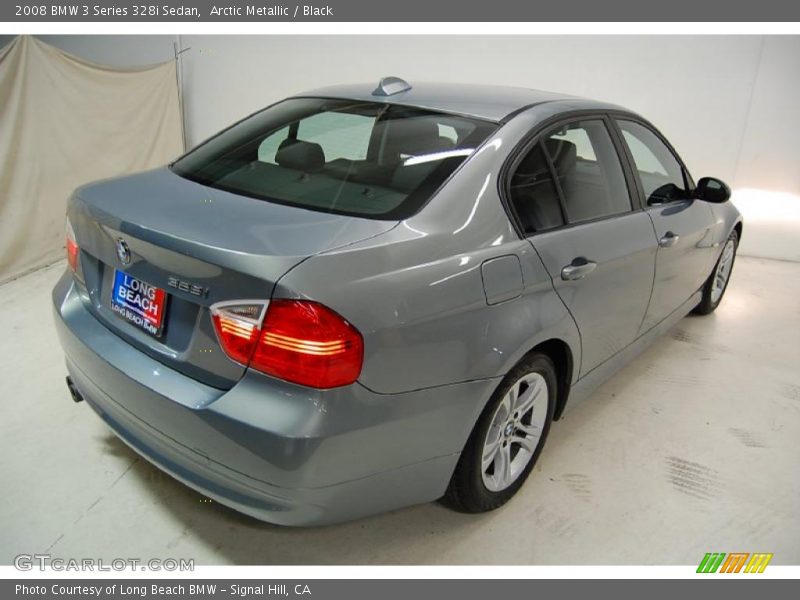 Arctic Metallic / Black 2008 BMW 3 Series 328i Sedan