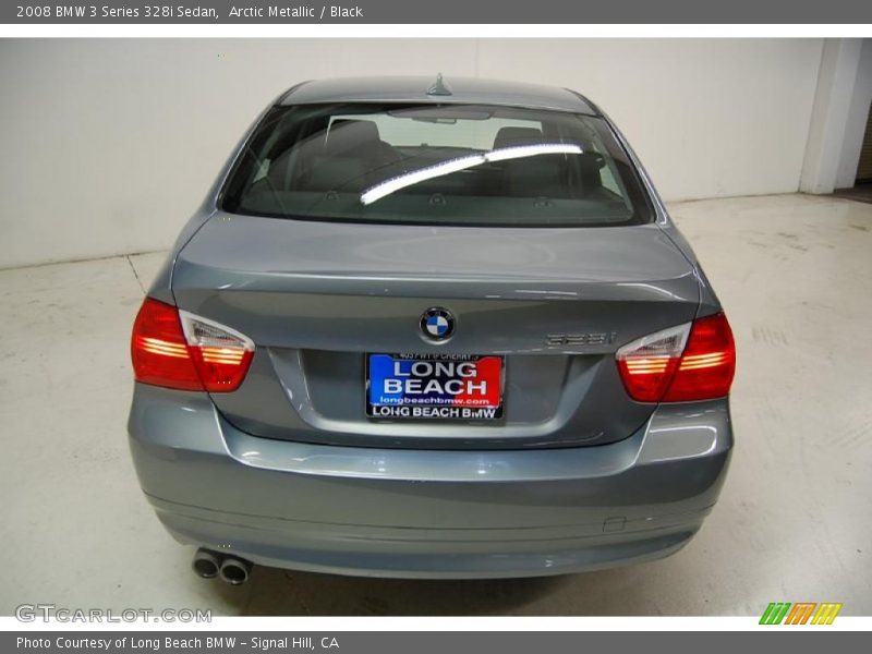 Arctic Metallic / Black 2008 BMW 3 Series 328i Sedan