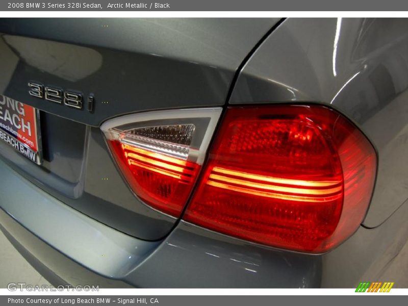 Arctic Metallic / Black 2008 BMW 3 Series 328i Sedan