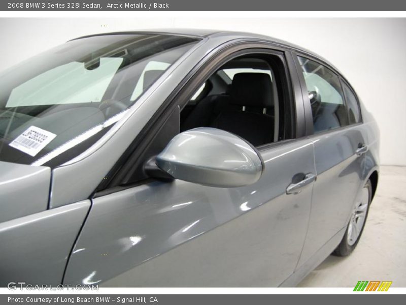 Arctic Metallic / Black 2008 BMW 3 Series 328i Sedan