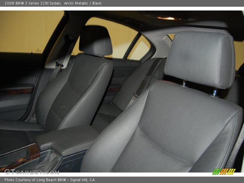 Arctic Metallic / Black 2008 BMW 3 Series 328i Sedan