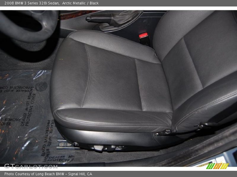 Arctic Metallic / Black 2008 BMW 3 Series 328i Sedan