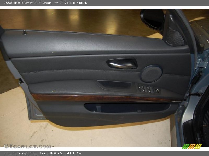 Arctic Metallic / Black 2008 BMW 3 Series 328i Sedan