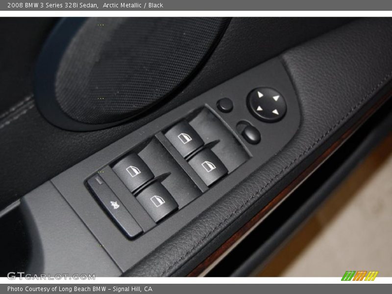 Arctic Metallic / Black 2008 BMW 3 Series 328i Sedan