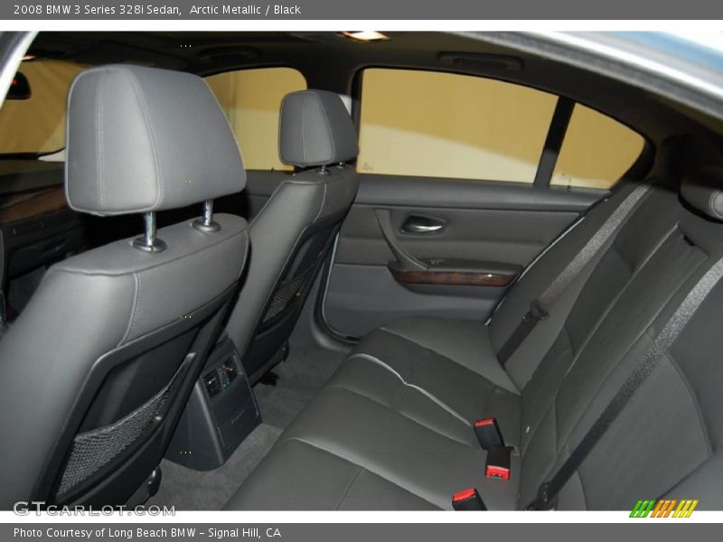 Arctic Metallic / Black 2008 BMW 3 Series 328i Sedan