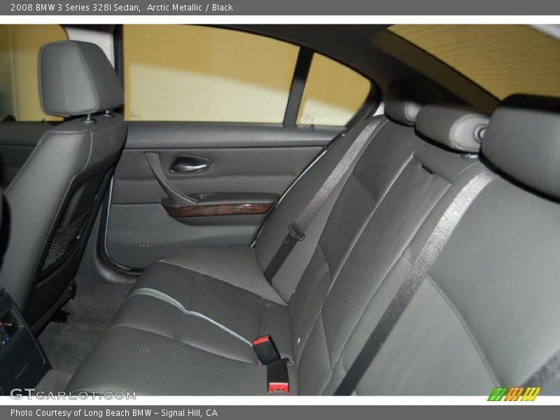 Arctic Metallic / Black 2008 BMW 3 Series 328i Sedan