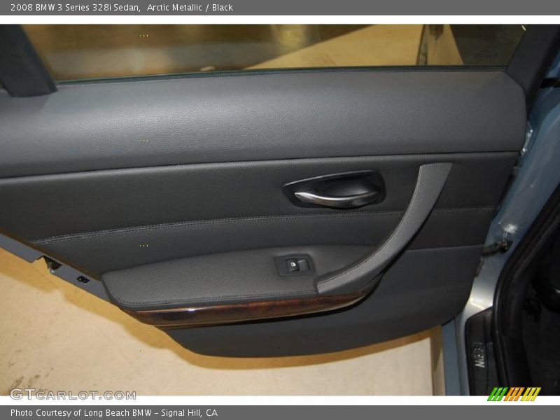 Arctic Metallic / Black 2008 BMW 3 Series 328i Sedan