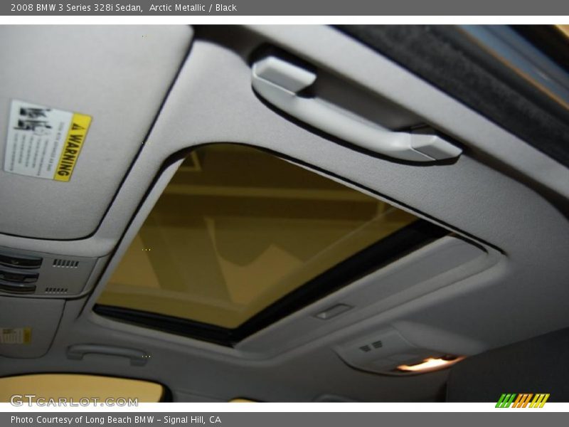 Arctic Metallic / Black 2008 BMW 3 Series 328i Sedan