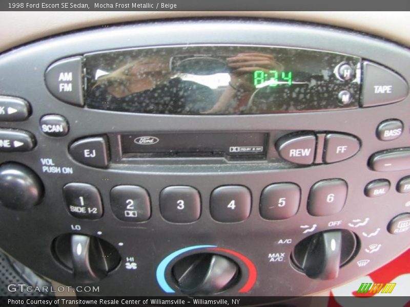 Mocha Frost Metallic / Beige 1998 Ford Escort SE Sedan