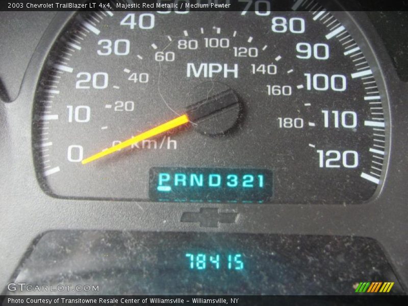 Majestic Red Metallic / Medium Pewter 2003 Chevrolet TrailBlazer LT 4x4