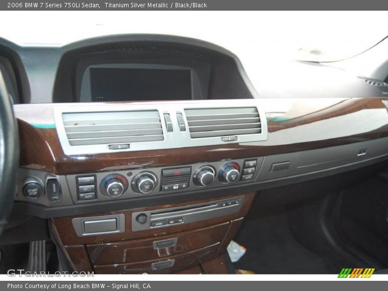 Titanium Silver Metallic / Black/Black 2006 BMW 7 Series 750Li Sedan