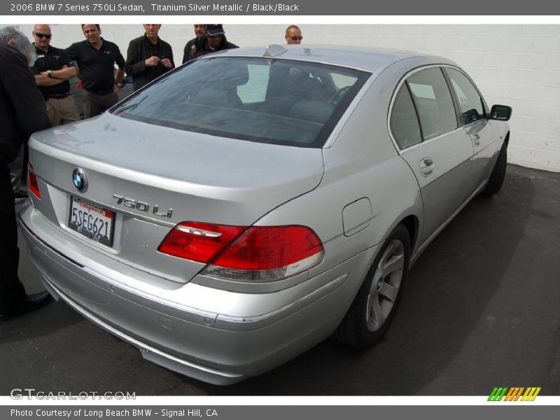 Titanium Silver Metallic / Black/Black 2006 BMW 7 Series 750Li Sedan